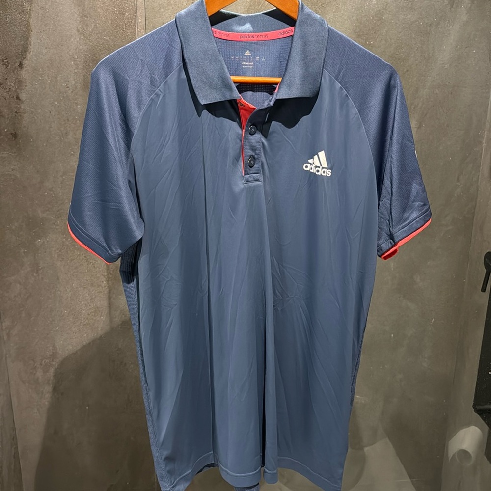 Adidas tennis climacool men’s polo shirt. Large